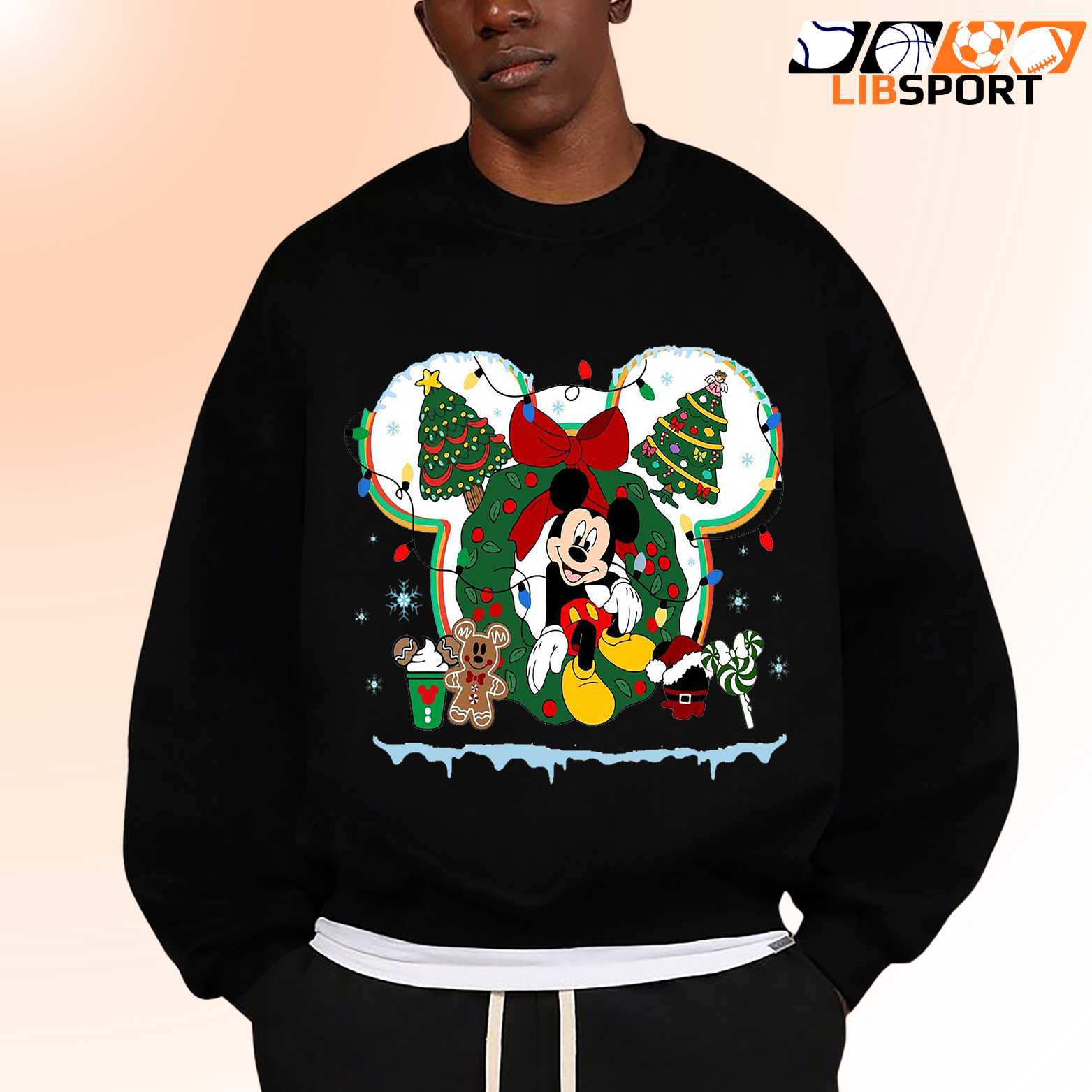 Mickey Mouse Christmas T Shirt, Cute Disney Holiday Unisex Tee, Unisex Shirt